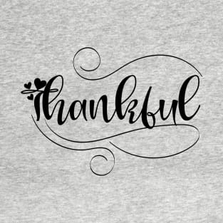 Thankful_dark lettering T-Shirt